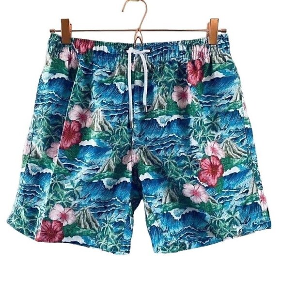 Franks Australia OAHU Tropical Jungle Swim Shorts Trunks Board Shorts L Hawaiian - Picture 1 of 11
